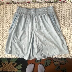 ALO Yoga Sky Blue Elastic Shorts